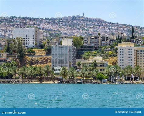 Tiberias - City on the Hill on the Shore of the Sea of Galilee, Israel ...