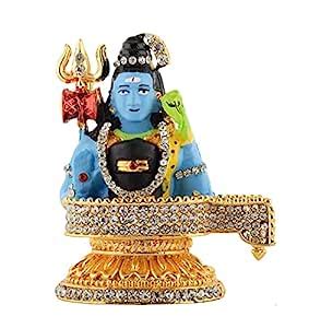 Buy Airtick Multicolor Shiv Shiva Shivling Shankar Lingam Murti Metal ...