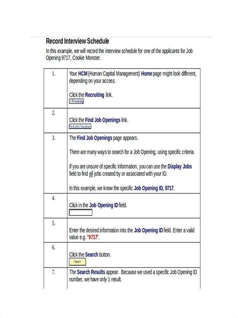Interview Schedule Template Word File 的图像结果