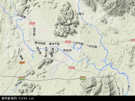 贺州市地图 - 贺州市卫星地图 - 贺州市高清航拍地图 - 便民查询网地图