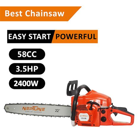 NEPTUNE SIMPLIFY FARMING 58 cc Chain Saw with 22-Inch Cutter Bar – Agri ...