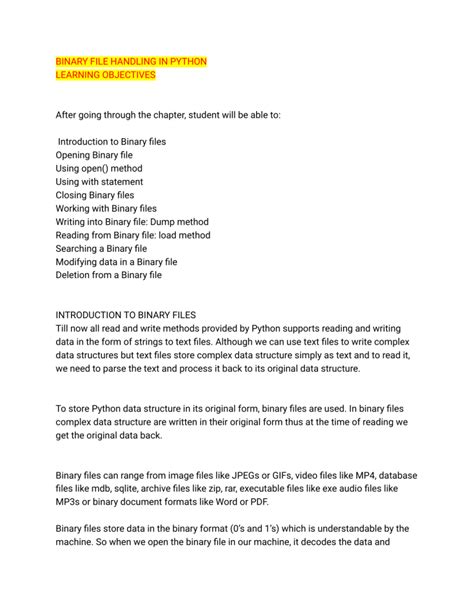 Image result for Diffrence Between Test File and Binary File in Python