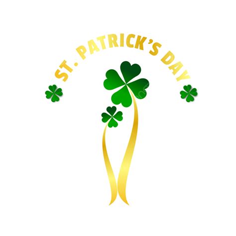 St Patricks Day Vector Hd Images, St Patrick S Day Four Leaf Clover ...