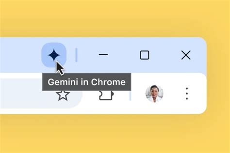 gemini in chrome ai assistant rights in your browser PNG Background