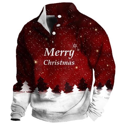 Mens Christmas Sweatshirts, Men's Christmas Jumper Sweatshirt Xmas ...