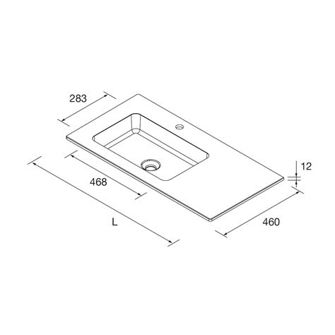 Waschtisch nach maß NAILA 1501/1800 von 1501 bis 1800 mit Waschbecken ...