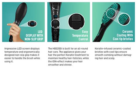 SYSKA HBS200i Hair Brush Straightener (Black) : Amazon.in: Beauty