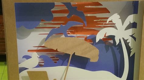 Image result for Handmade Shadow Box Card