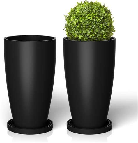 ZMTECH 53cm Tall Plant Pots for Indoor Outdoor Plants Large Planters ...
