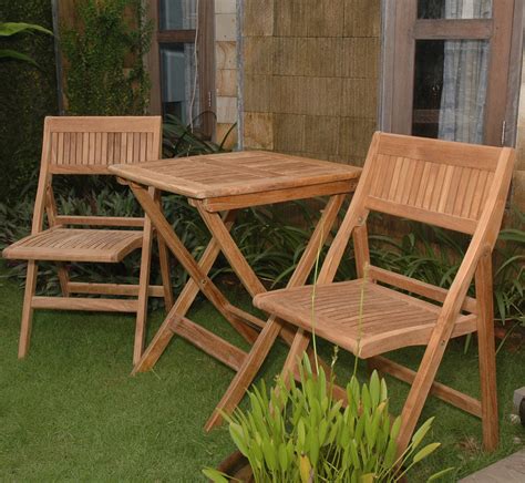 Folding Patio Furniture SET-22 Teak Outdoor Patio and Garden Sets
