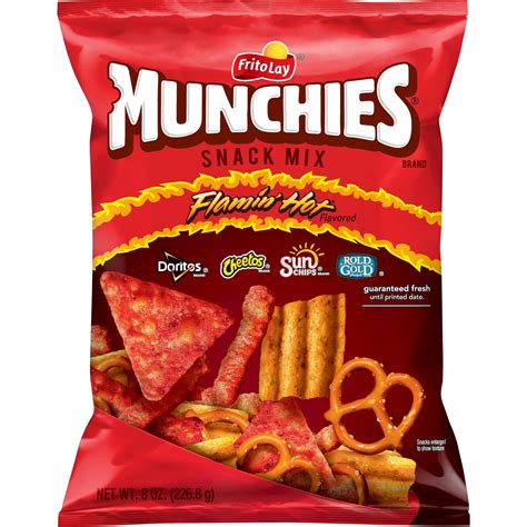 Munchies Flamin' Hot Flavored Snack Mix, 8 oz - Walmart.com