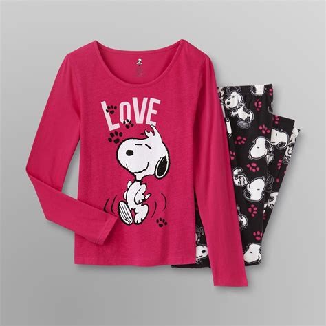 Peanuts By Schulz Snoopy Women's Pajamas - Clothing - Women's Clothing ...