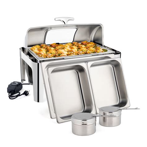 Free Shipping! Ktaxon 9 QT Electric Chafing Dish Buffet Set,Stainless ...
