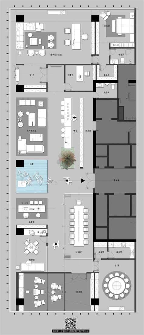 Modern Office Building Floor Plan