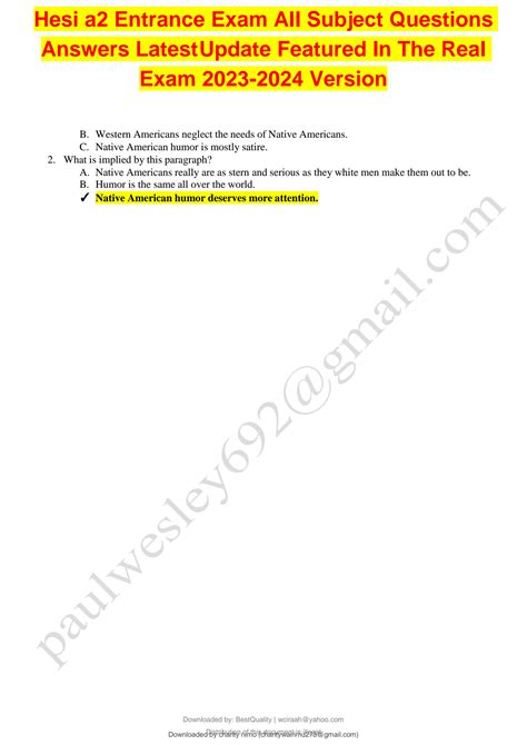 SOLUTION: Hesi a2 entrance exam all section questions answers latest ...