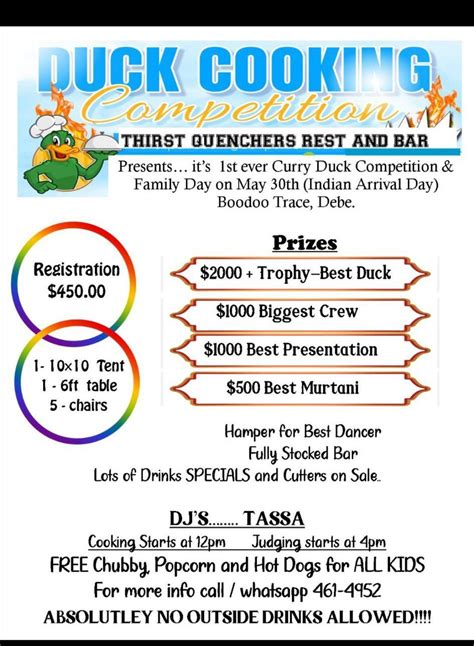 Curry Duck and Family Day, Boodoo Trace, penal, Plaisance, 31 May 2025 ...