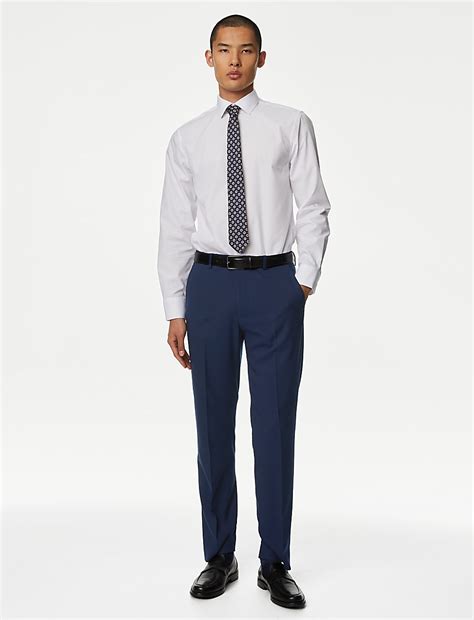 Buy Regular Fit Suit Trousers at Marks & Spencer