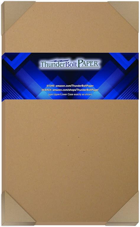 25 Brown Kraft Fiber 70# Text Paper Sheets - 8.5" X 14" (8.5X14 Inches ...