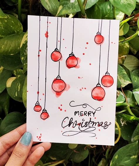Merry christmas card diy – Artofit