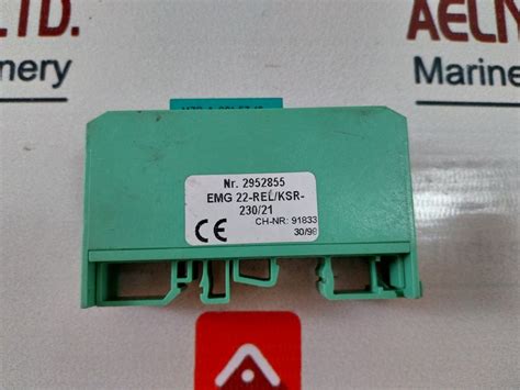 Phoenix Contact Emg 22-rel/Ksr-230/21 Relay Module 16A 250Vac – Aeliya ...