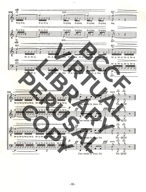 J’entends le moulin | BC Choral Federation