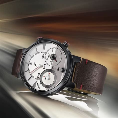 Buy Online Fastrack Gambit Micromotor White Dial Brown Leather Strap ...