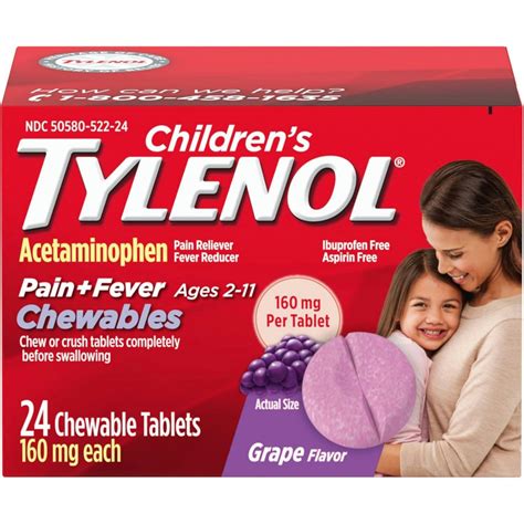 Tylenol Children's Chewables Pain Reliever & Fever Reducer