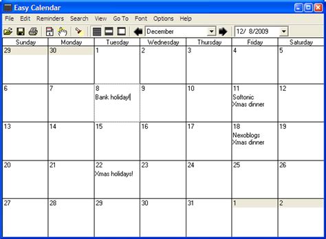 Easy Calendar — Скачать