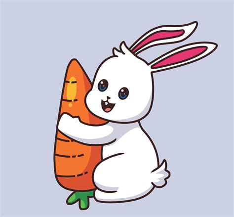 Bunny Eating Carrot