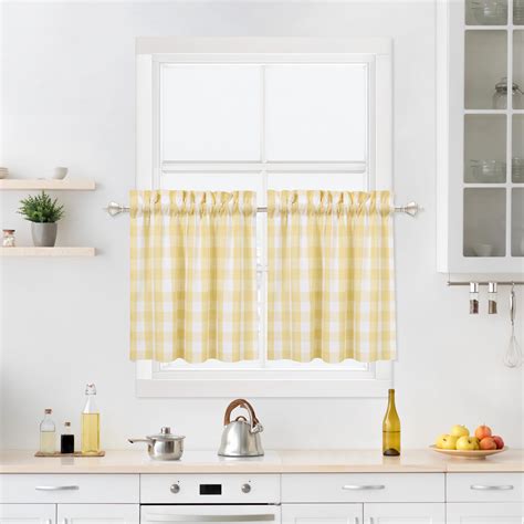 Yellow Kitchen Tier Curtains Amazon.com: Tayney Vintage Yellow Kitchen