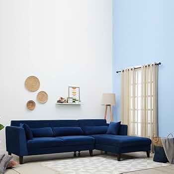 Wakefit SnoozePro L Shape Sofa Set (3 Seater + Right Aligned Chaise ...