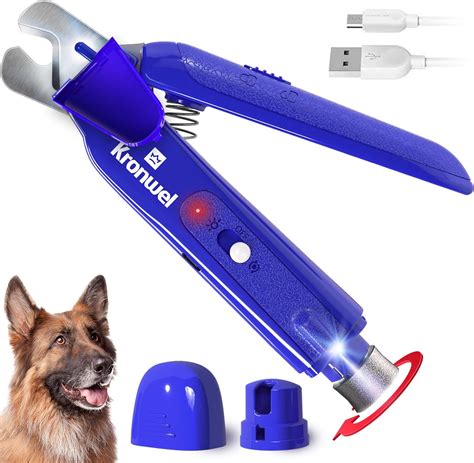 Amazon.com: 2-in-1 Rechargeable Dog Nail Grinder & Dog Nail Clippers ...