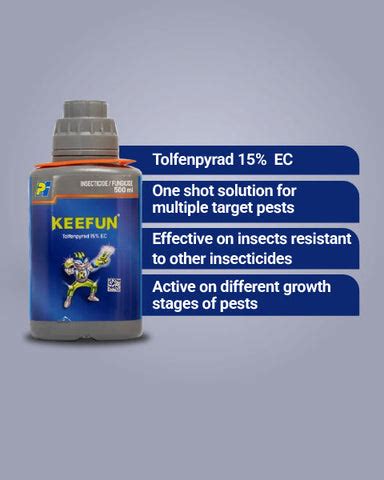 Buy Keefun Insecticide (Tolfenpyrad 15% EC) | Sucking & Chewing Pest ...