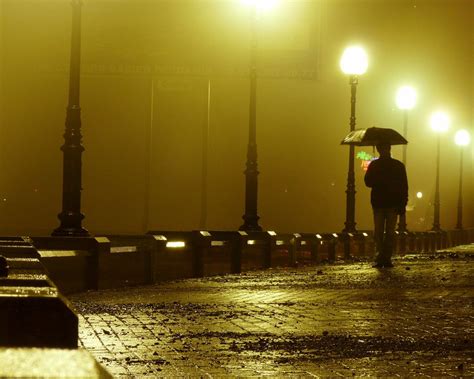 Download wallpaper 1280x1024 road, bridge, rain, night standard 5:4 hd ...