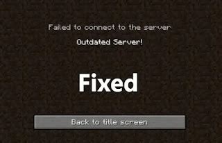 How to Fix Outdated Server On Minecraft PE 的图像结果