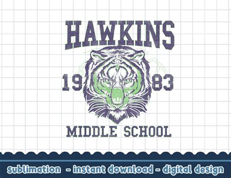 Netflix Stranger Things Hawkins Middle School 1983 Tiger png - Inspire ...