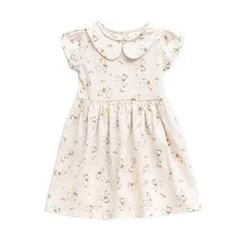 Buy Jus Cubs Girls Jersey Toddlers All Over Print Dress - Beige (Pack ...