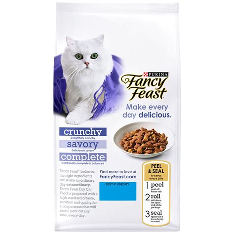 Purina Fancy Feast Dry Cat Food with Savory Chicken and Turkey - 12 lb ...