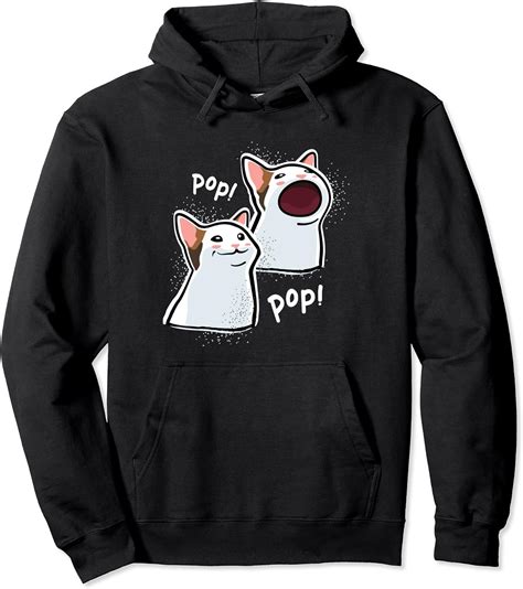 Buy Popping Cat Meme / Pop Cat / Funny Cat Memes Pullover Hoodie Online ...