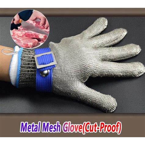 Jual Sarung Tangan Besi Baja Anti Senjata Tajam Untuk Keselamatan Kerja ...