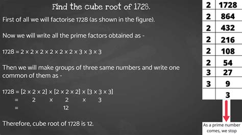 Cube Root by Prime Factorisation | PPTX