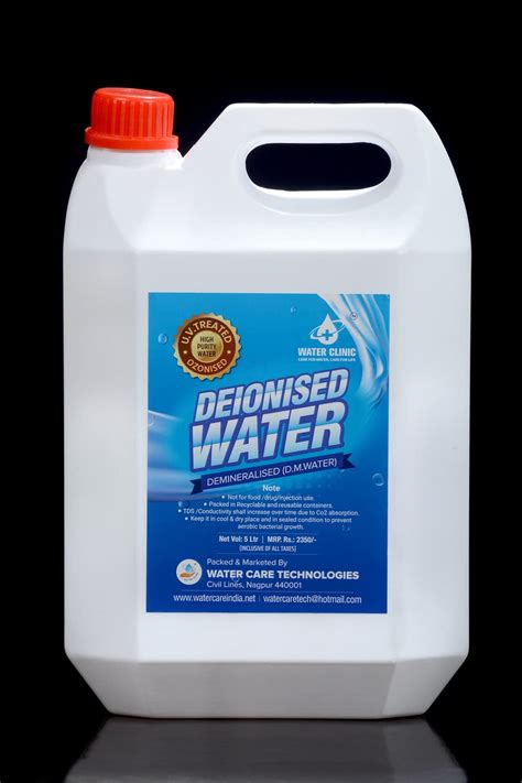 WATER CLINIC Deionized Water/Demineralised (DM Water) / Purification ...