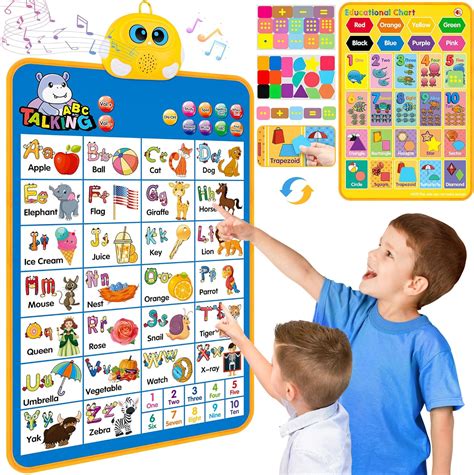 Amazon.com: Electronic Alphabet Wall Chart, Talking ABC, 123s, Music ...