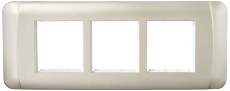 Havells ORO 6 Module Vertical Cover Plate (Satin Gold, Pack of 2 ...