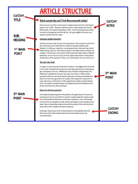 Image result for Writing a Magazine Article Example