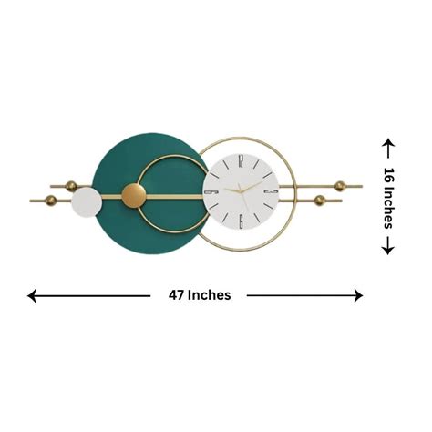 Green Designer Decorative Wall Clock - Creator Handicrafts