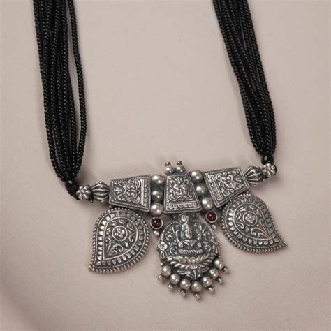 Buy silver mangalsutra online with free shipping. – Siddhi Silver