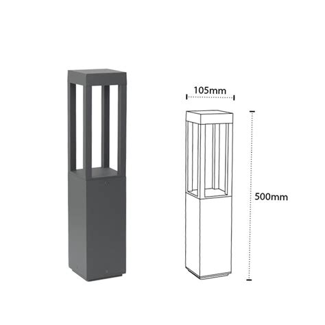 Quad Glare Outdoor Bollard Light - For Garden, Pathways & Landscape ...