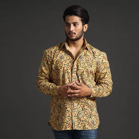 Shop Authentic Kalamkari Print Shirts Online | iTokri