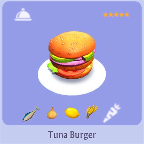 Tuna Burger Recipe | Disney Dreamlight Valley
